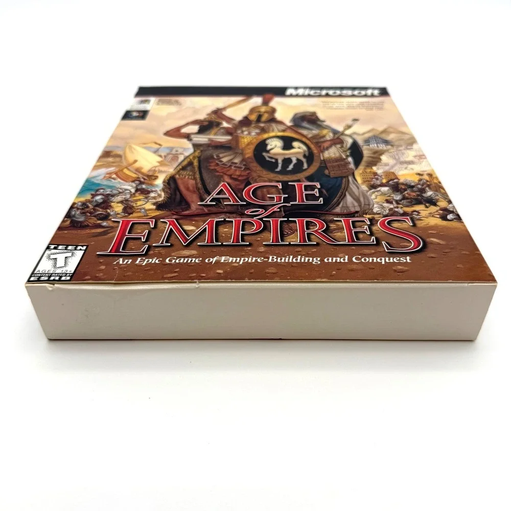 Age of Empires PC CD-ROM Big Box 1st Edition CIB Windows 95 Vintage Game